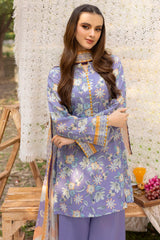 SAVAHHAH 3Pc - Digital Printed Lawn Dress