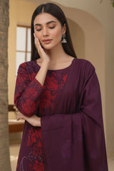 OCEANE 3Pc - Digital Printed Khaddar Dress