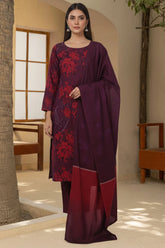 OCEANE 3Pc - Digital Printed Khaddar Dress