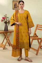 SAI 3Pc - Embroidered Khaddar Festive