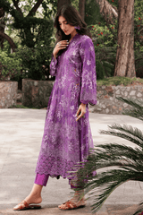 STELLA 3Pc - Embroidered Lawn Dress