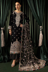 FARZEEN 3Pc- Embroidered Velvet Luxe Pret