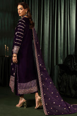 IRHA 3Pc- Embroidered Velvet Luxe Pret