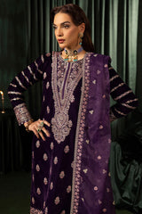 IRHA 3Pc- Embroidered Velvet Luxe Pret