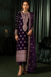 IRHA 3Pc- Embroidered Velvet Luxe Pret