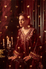 SANDAL 3Pc- Embroidered Velvet Luxe Pret