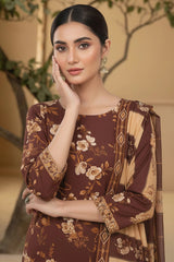 AMELIE 3Pc - Digital Printed Khaddar Dress