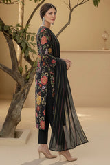 CAMILLE 3Pc - Digital Printed Khaddar Dress