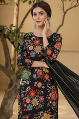 CAMILLE 3Pc - Digital Printed Khaddar Dress