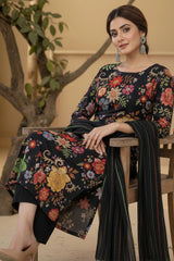 CAMILLE 3Pc - Digital Printed Khaddar Dress