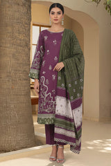 CYRA 3Pc - Digital Printed Khaddar Dress