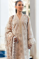 DIANE 3Pc - Embroidered Lawn Dress