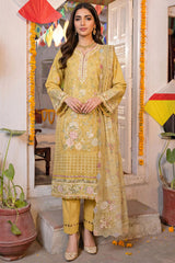 MERCINA 3Pc - Festive Embroidered Lawn