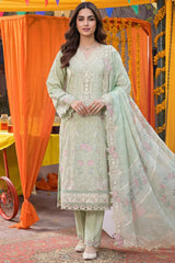 MIRAE 3Pc - Festive Embroidered Lawn