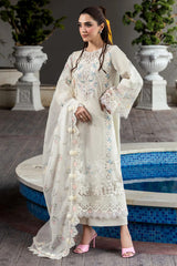 MARCELINE 3Pc - Embroidered Lawn Dress