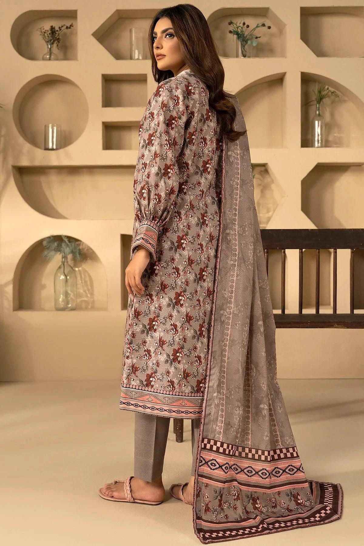 MAIRA 3Pc -Digital Printed Khaddar Dress - LEXZARI
