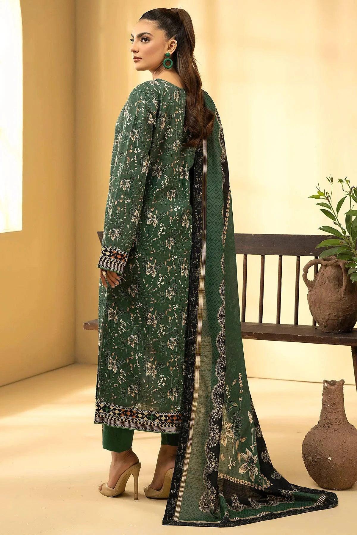 KIARA 3Pc -Digital Printed Khaddar Dress - LEXZARI