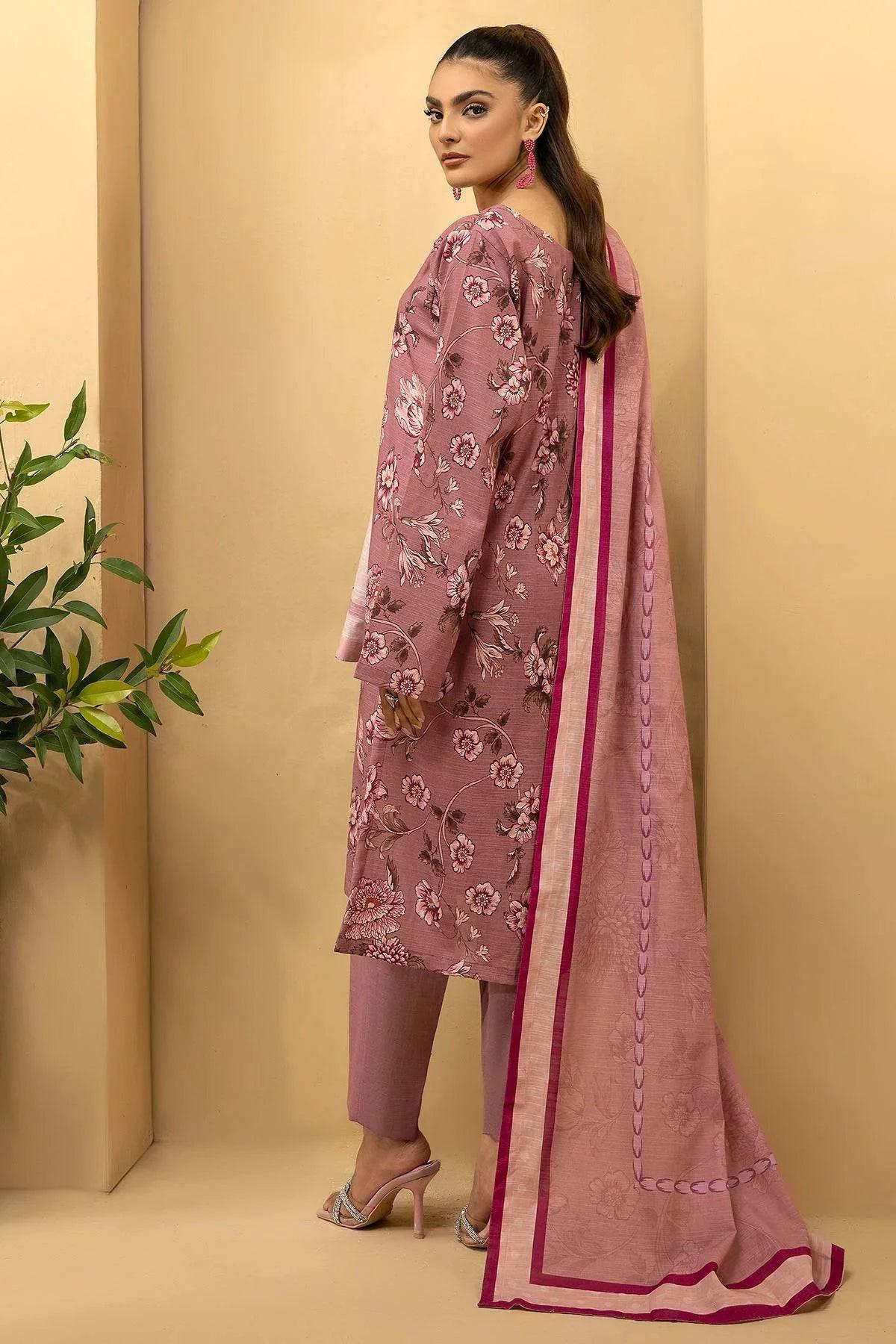 JAANAN 3Pc -Digital Printed Khaddar Dress - LEXZARI