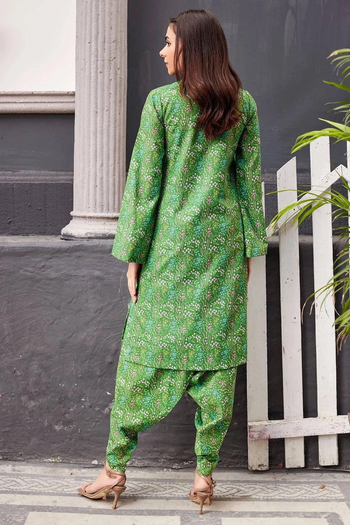 SAMAA 2Pc -Digital Printed Khaddar Dress - LEXZARI