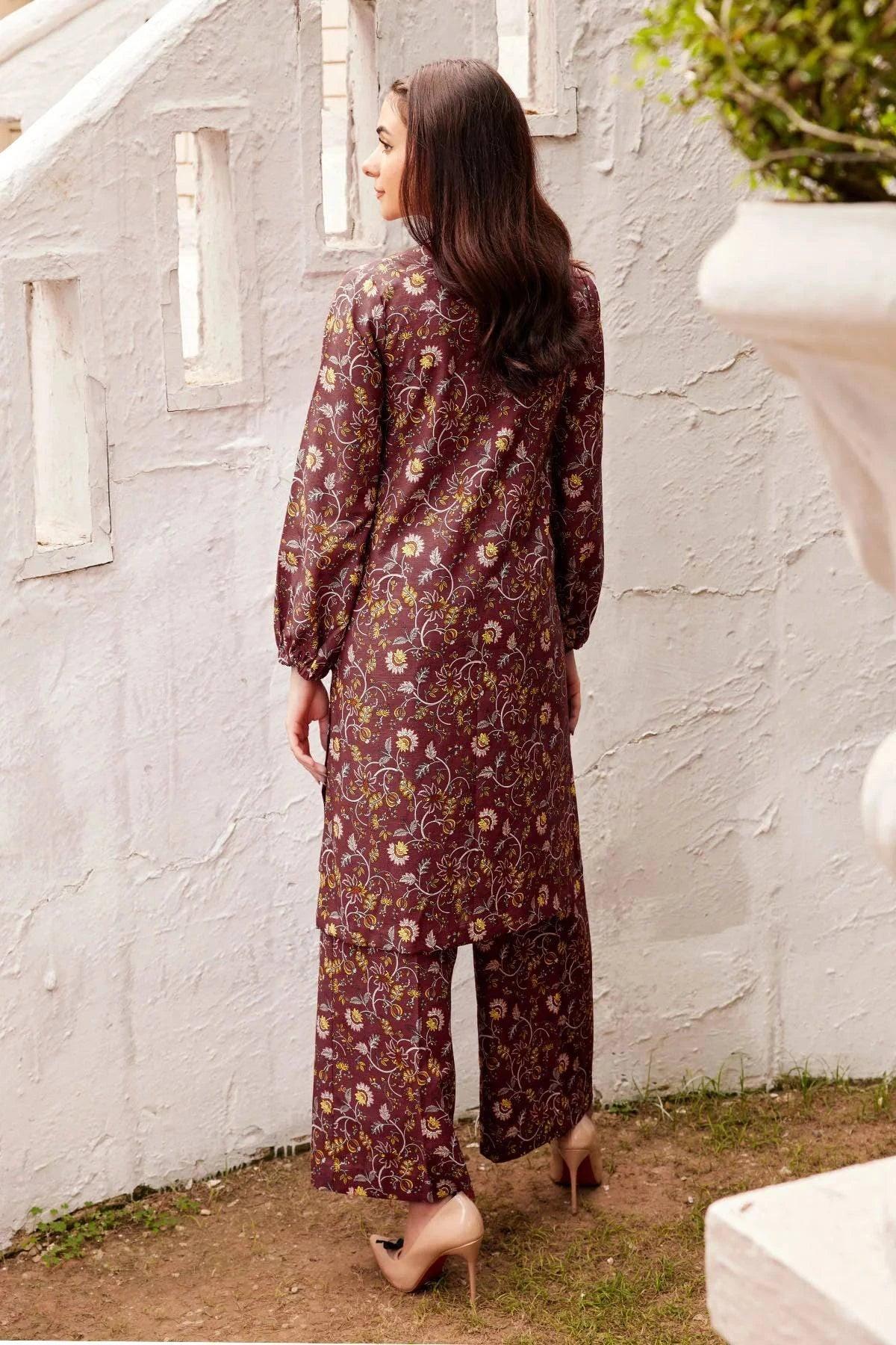 HIBA 2Pc -Digital Printed Khaddar Dress - LEXZARI