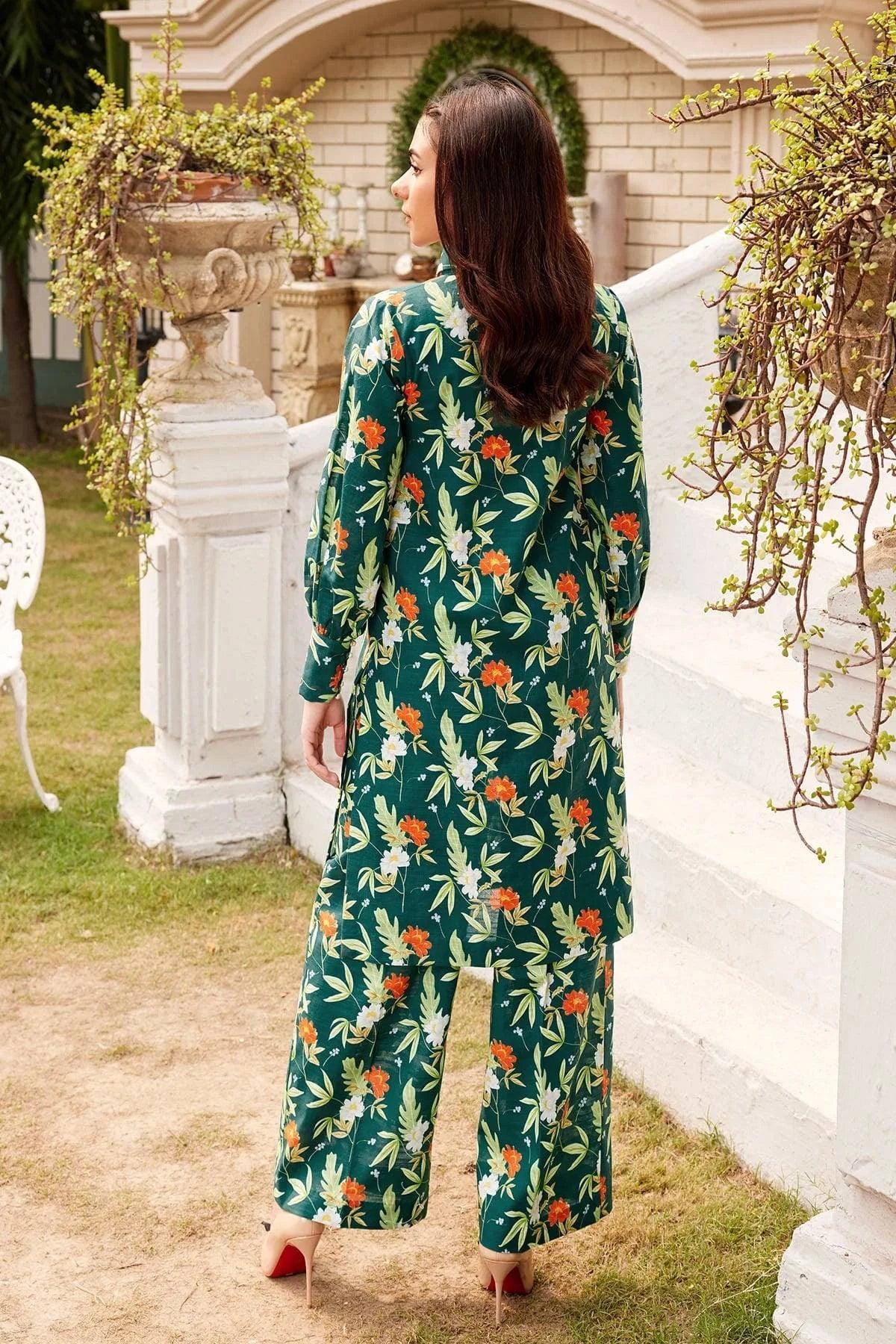 SAMAN 2Pc -Digital Printed Khaddar Dress - LEXZARI