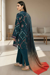 MIHRA 3Pc - Digital Printed Khaddar Dress