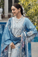 ELAYNE 3Pc - Embroidered Lawn Dress