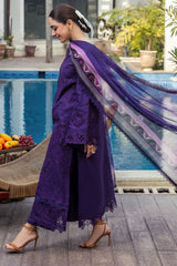 MIREILLE 3Pc - Embroidered Lawn Dress