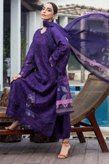 MIREILLE 3Pc - Embroidered Lawn Dress