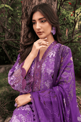 STELLA 3Pc - Embroidered Lawn Dress