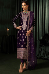 IRHA 3Pc- Embroidered Velvet Luxe Pret